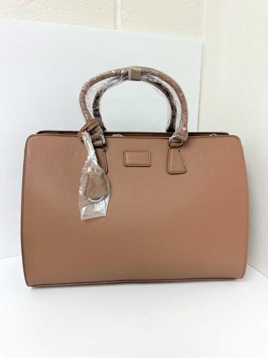 bloom Handbags - New Large Laptop Tan leather handbag for work with 3 large compartments